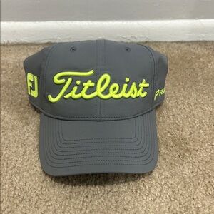 Titleist Gray and Neon Green Cap - FJ LOGO & PROV1 LOGO